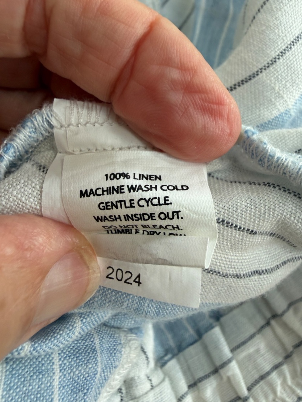 Serena & Lily Positano Linen Pajama Set | size M - Picture 3 of 8